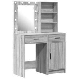 Walplus Dressing Table Set With Door 2 Pcs Grey Sonoma 50 X 41 X 135 Cm - thumbnail 2