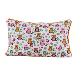 Homescapes Cotton Owls Cushion Cover, 30 X 30 Cm - thumbnail 1