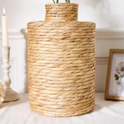 Dibor Traditional Water Hyacinth Stem Home Decor Flower Vase - thumbnail 3