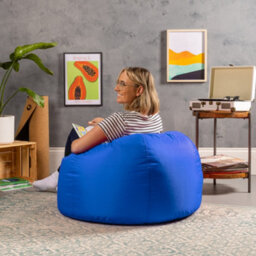 icon Adult Classic Beanbag Outdoor Waterproof Bean Bags Ready Filled - Blue - thumbnail 4
