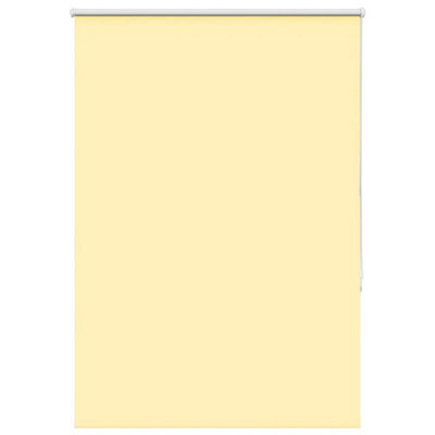 Berkfield Roller Blind Blackout Yellow 100X175 Cm Fabric Width 95.7 Cm Polyester - image 1