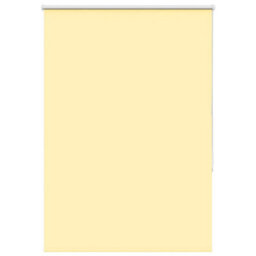 Berkfield Roller Blind Blackout Yellow 100X175 Cm Fabric Width 95.7 Cm Polyester