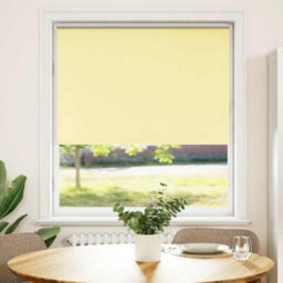 Berkfield Roller Blind Blackout Yellow 100X175 Cm Fabric Width 95.7 Cm Polyester - thumbnail 2