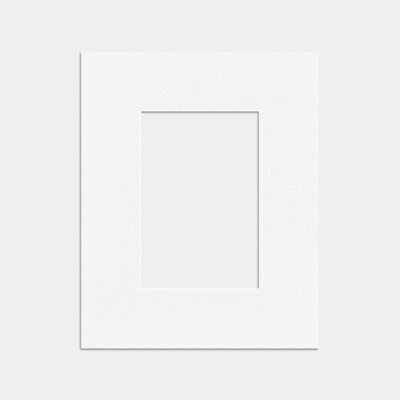 Ak Frames 10X8 White Picture Mounts To Fit 6X4 Aperture Size - Mount Board Only (No Frame Included) - image 1