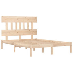 Berkfield Bed Frame Solid Wood 200X200 Cm - thumbnail 4