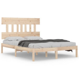 Berkfield Bed Frame Solid Wood 200X200 Cm - thumbnail 2