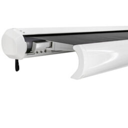 Sundaze 4X3M Full Cassette Manual Patio Awning Retractable Sun Shade Sail Canopy Grey - thumbnail 4