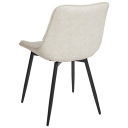Beliani Set Of 2 Dining Chairs Dubrovnik Faux Leather Light Beige - thumbnail 6