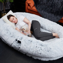 Groundlevel Faux Fur Human Pet Bed - Adult Size - thumbnail 1
