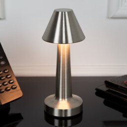 Global Gizmos Rechargeable Led Table Lamp - Silver - thumbnail 8