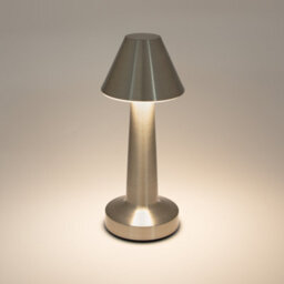 Global Gizmos Rechargeable Led Table Lamp - Silver - thumbnail 3