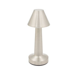 Global Gizmos Rechargeable Led Table Lamp - Silver - thumbnail 1