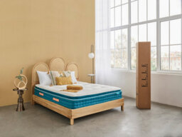 ELLE Decoration The Sunstone Natural Pocket Spring, Luxury Hand Sewn Tufted Design, Pressure Relief Pillowtop - Super King - thumbnail 4