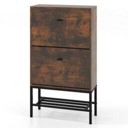 Industrial Shoe Storage Cabinet Entryway Freestanding Shoe Organizer - thumbnail 4