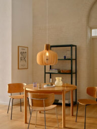Nordlux Hazo Wood Pendant Light Easy Assemble Brown,mains - thumbnail 5