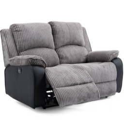 More4Homes Postana Electric Recliner Jumbo Cord 1+2 Seater Sofa Set (Grey) - thumbnail 3