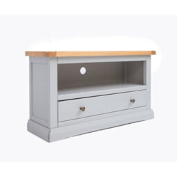 Cabinet Bits Loreo Light Grey 1 Drawer Tv Cabinet Brass Knob - thumbnail 2