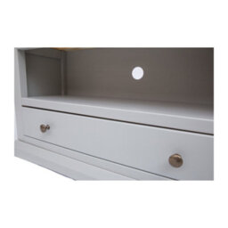 Cabinet Bits Loreo Light Grey 1 Drawer Tv Cabinet Brass Knob - thumbnail 5