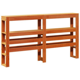 Berkfield Bed Frame With Headboard Without Mattress Wax Brown 160X200 Cm - thumbnail 7