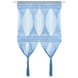 Walplus Macrame Curtain Blue 140X240 Cm Cotton - thumbnail 1