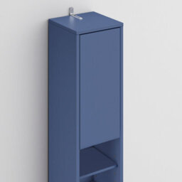 Sobuy Bzr34-Ii-B,tall Bathroom Storage Cabinet - Slim Bathroom Unit,compact Bathroom Furniture, Blue,w20Xd20Xh180 - thumbnail 7