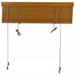 Urbn-Living Pecan - 25mm Horizontal Wooden Slats With Valance - 40Cm X 210Cm - thumbnail 2