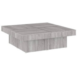 Berkfield Coffee Table Grey Sonoma 90X90X28 Cm Engineered Wood - thumbnail 2