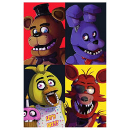 Five Nights At Freddys Fleece Freddy Fazbear Blanket Multicoloured (150Cm X 100Cm) - thumbnail 1
