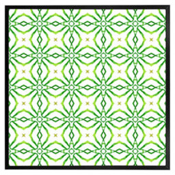 "Andrew Lee Swimwear Fabric Green Alluring Boho Chic (Picutre Frame) / 12X12"" / White" - thumbnail 4