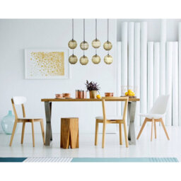 Luminosa Lighting Luminosa Hermi Ii Cluster Pendant Ceiling Light Antique Brass 8X E27 - thumbnail 2