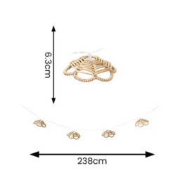 Valuelights 10 X Battery Operated Outdoor Rattan Flower Garden String Lights - thumbnail 6