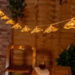 Valuelights 10 X Battery Operated Outdoor Rattan Flower Garden String Lights - thumbnail 3