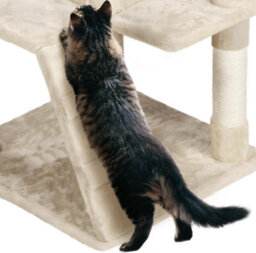 STARNINE Large Cat Tree 135Cm Cat Tower Scratching Posts Multi Level Kitten Tree House Tower Condos W/ Dangling Balls Indoor Cats Activity - thumbnail 5