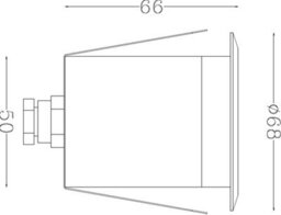 Luminosa Lighting Luminosa Led Stainless Steel Recessed Ground Light 3000K 230V Ip65 5W - thumbnail 2