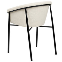 Beliani Set Of 2 Dining Chairs Ames Boucle Off-White - thumbnail 7