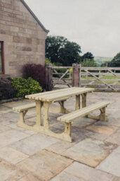 Churnet Valley Garden Furniture Ltd Churnet Valley Lunar Wooden Garden Picnic Table (180Cm)