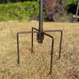 Selections Bird Feeding Station Stabiliser Stand Base Spikes In Hammertone Brown (Pack Of 2) - thumbnail 2