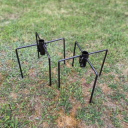 Selections Bird Feeding Station Stabiliser Stand Base Spikes In Hammertone Brown (Pack Of 2) - thumbnail 4