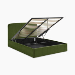 Furniturebox Uk Amelie Green Velvet Ottoman King Size Bed Frame - thumbnail 6