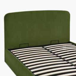 Furniturebox Uk Amelie Green Velvet Ottoman King Size Bed Frame - thumbnail 7