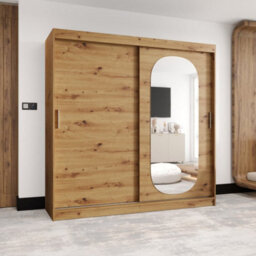 Arte Oak Artisan Royal Sliding Door Wardrobe 2000mm X 2000mm X 620mm - A Refined Natural Storage Oasis - thumbnail 2
