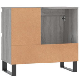 Berkfield Bathroom Cabinet Grey Sonoma 65X33X60 Cm Engineered Wood - thumbnail 7