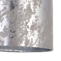 Oraco Brushed Silver Effect Distressed Cylinder Light Shade (D)30Cm - thumbnail 4