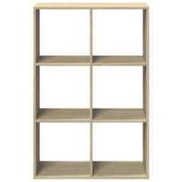 Berkfield Room Divider Bookcase Sonoma Oak 69.5X29X103.5 Cm Engineered Wood - thumbnail 5