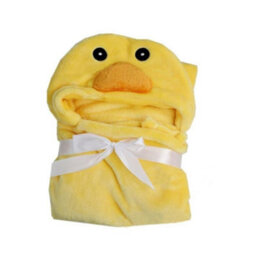 Woodside Home Living Hooded Baby Blanket - Duck - thumbnail 1