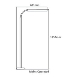 Double Tube Led Lamp Floor Lamp - Brightness Adjustment - Sewing Online So1360 - thumbnail 5