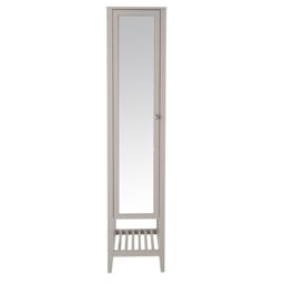 GoodHome Perma Tall Satin Grey Single Freestanding Bathroom Cabinet (H)185Cm (W)40Cm - thumbnail 2