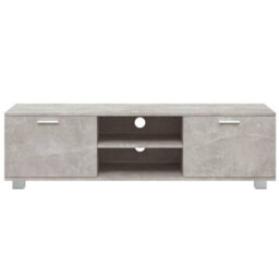 Berkfield Modern Tv Cabinet Concrete Grey 140X40.5X35 Cm Engineered Wood - thumbnail 4