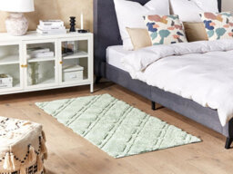 Beliani Rug Hatay Light Green 80 X 150 Cm Cotton - thumbnail 2