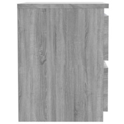 Walplus Bedside Cabinet Grey Sonoma 30X30X40 Cm Engineered Wood - thumbnail 4